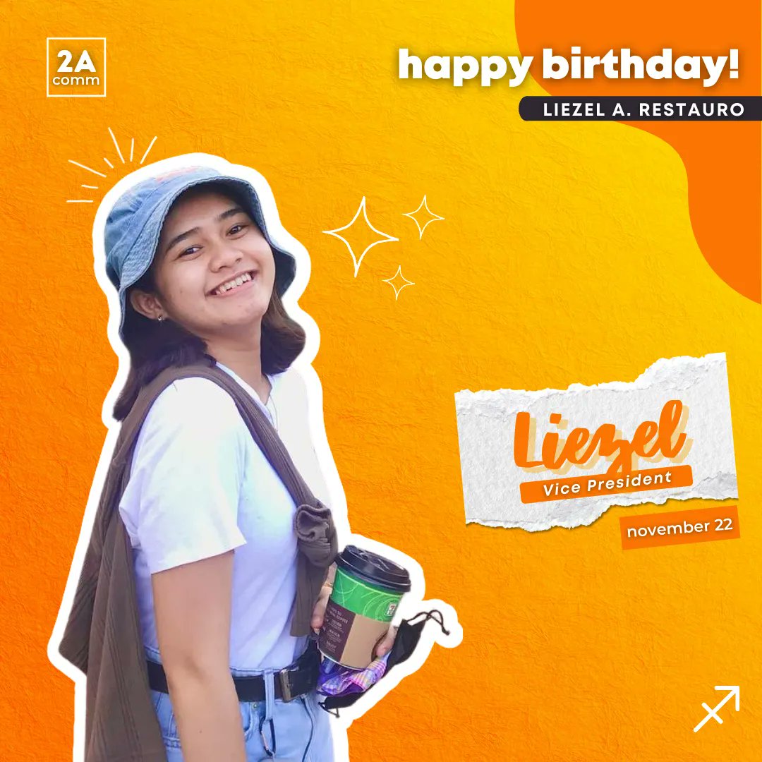 AdDUComm2A's tweet photo. Her diligence and proactive leadership allows her to scope conflicts and immediately pursue ways to resolve them. 

Today, let us wish Liezel, our class Vice President, a happy birthday! 🧡

♐ @zeizetheday_

#CelebrateWithCOMM2A https://t.co/BOsCmS5ROG