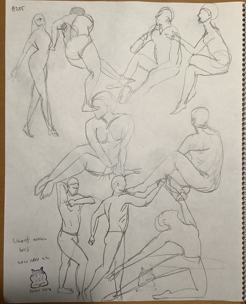 Mollykinoco's tweet image. #lineofaction #croques 255回目。