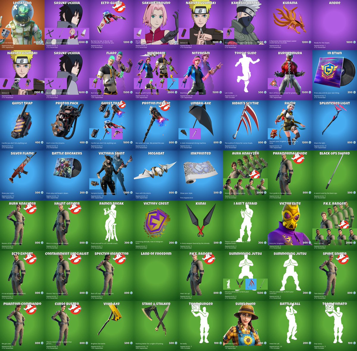 bot_wick's tweet image. Daily Shop (2021-11-22)