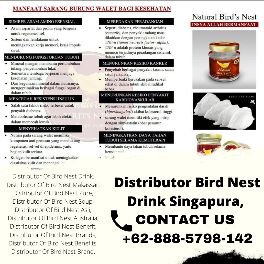 BirdNestPremium's tweet photo. Pengusaha Sarang Burung Walet Untuk Bayi, CALL/WA 0888-5798-142
"Dapatkan Harga Terbaik Dengan klik https://t.co/qZ7nX2uVBE, .
. Sarang Burung Walet Untuk Bayi Kalimantan Barat,  Sarang Burung Walet Untuk Bayi Bengkayang,  Sarang Burung Walet Untuk Bayi Kapuas Hulu,  Sarang Buru https://t.co/vy8QlFr0y4