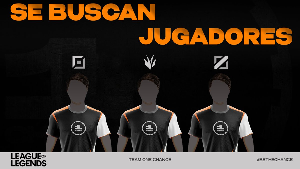 OneChanceTeam's tweet image. ¡ATENCIÓN!

Buscamos players de LAS para nuestra escuadra de LoL de PC. 

✅Buscamos players de los siguientes roles:
🛡️ TOPLANER.
🍀 JUNGLA.
🗡️ MIDLANER.

✅Los requisitos son:
- Ser Master+.
- Ser de LAS.
- Disponibilidad.
- Comunicativo.

👉Mas información e interesados a MD.