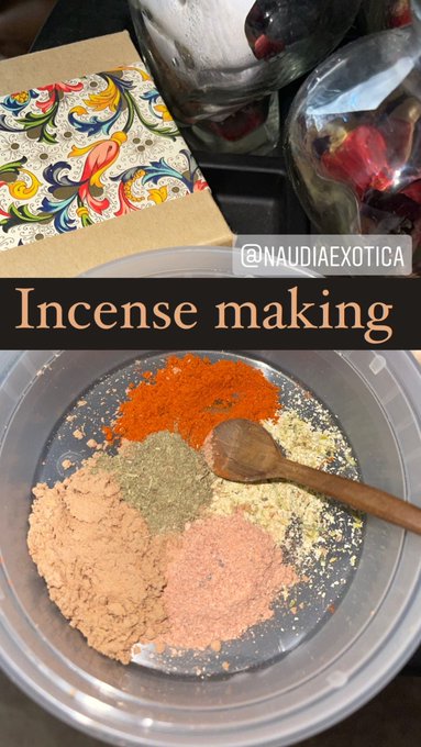Homemade Incense Making Day ✨🪔 #incense #diy #spiritual #spirituality #naudiaexotica https://t.co/o0<a href="/tag/incense"class="tags">#incense</a><a href="/tag/diy"class="tags">#diy</a><a href="/tag/spiritual"class="tags">#spiritual</a><a href="/tag/spirituality"class="tags"><span>#spirituality</span></a><a href="/tag/naudiaexotica"class="tags"><span>#naudiaexotica</span></a>
