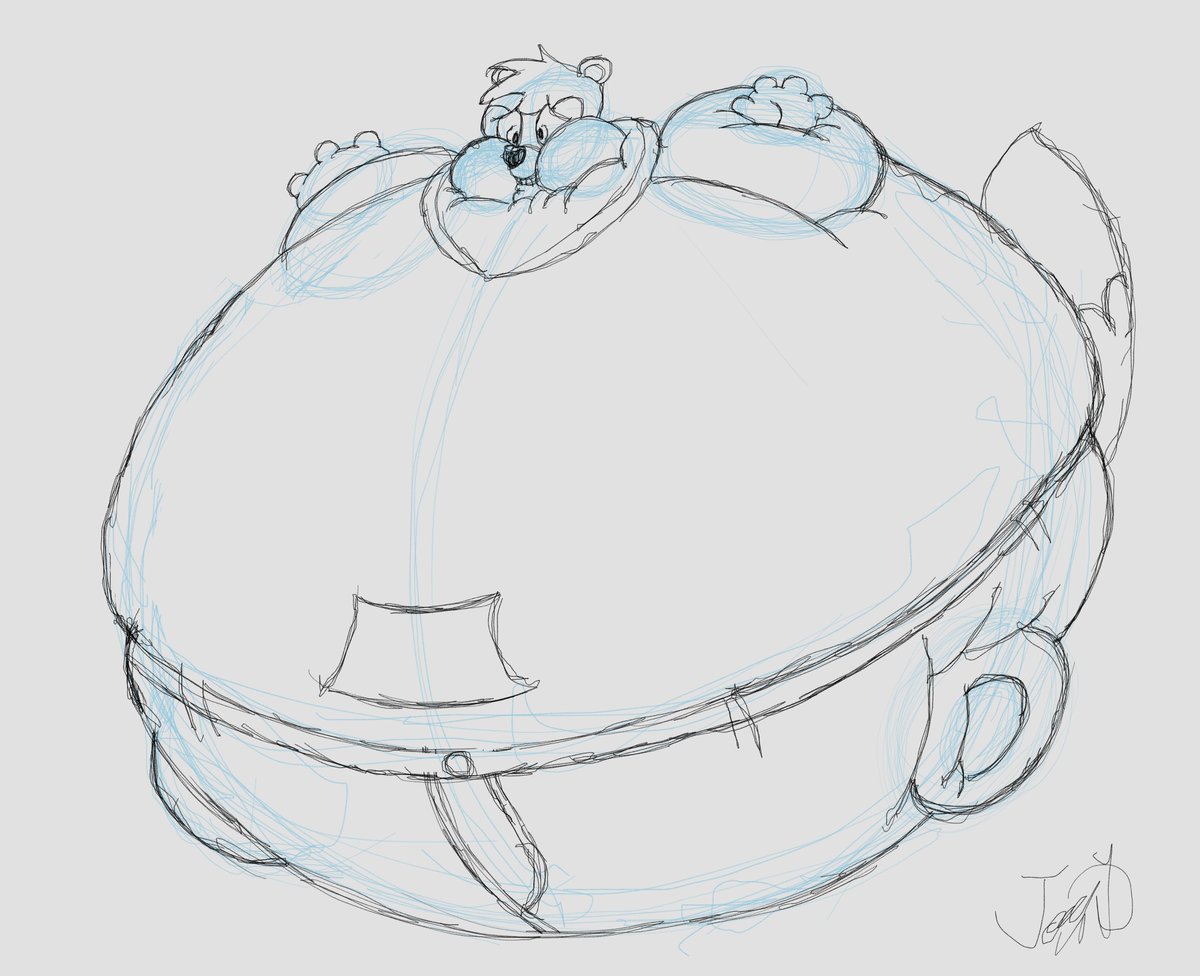 My ferret character as a balloon, drawn by @Joey_awesome20