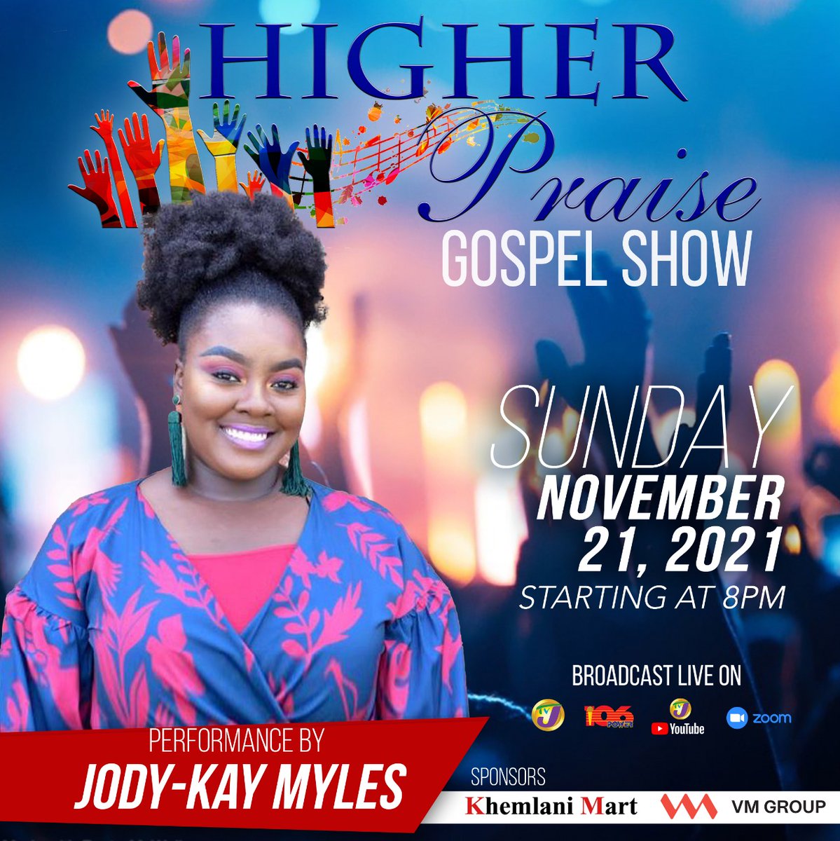 televisionjam1's tweet photo. Join us for live Gospel music featuring Jody-Kay Myles! 🔥Tune in to the action Sunday, November 21, 2021, at 8 pm on TVJ and 1SpotMedia!
#HigherPraise #PraiseandWorhsip #SundayPraise https://t.co/8ng1fkMvdE