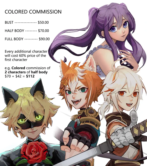 Commissions are opened! Payment via PayPal, form and info linked in my bio #commissionsopen 