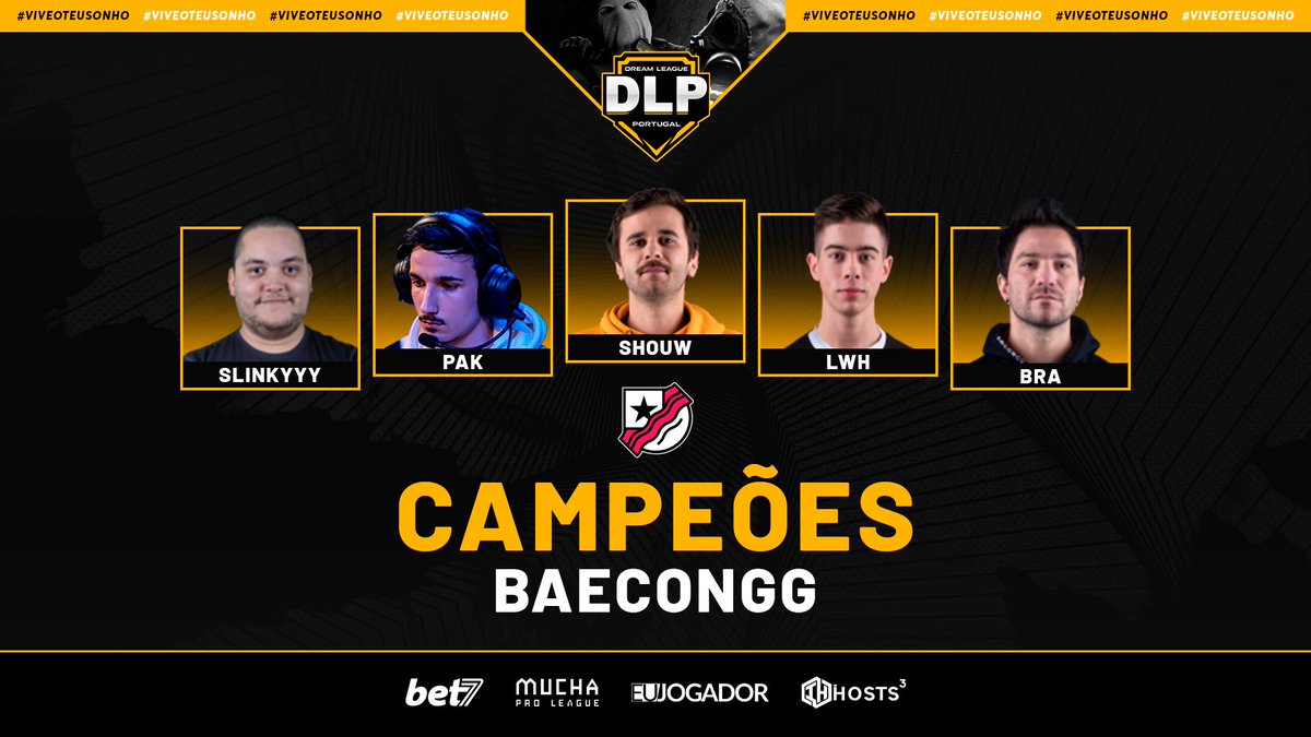 EuJogador's tweet photo. A #Baecon venceu a Season 3 @DreamLeaguePT! 🏆
🗒️ https://t.co/Qd2K6TAeXs https://t.co/6XWUc2aMwO