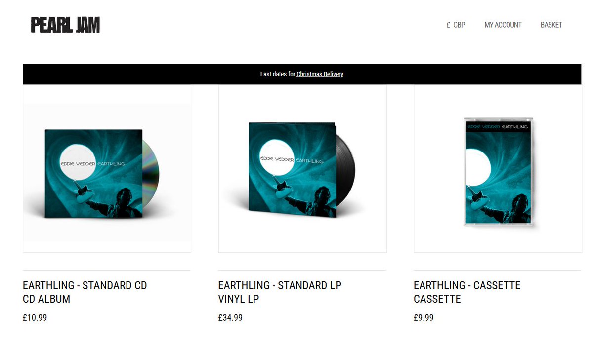 demetriosns's tweet photo. #EddieVedder #Earthling #CD #Vinyl #Cassette https://t.co/7VkRWBvHfW #Eurostore https://t.co/9FVuZRLo1X