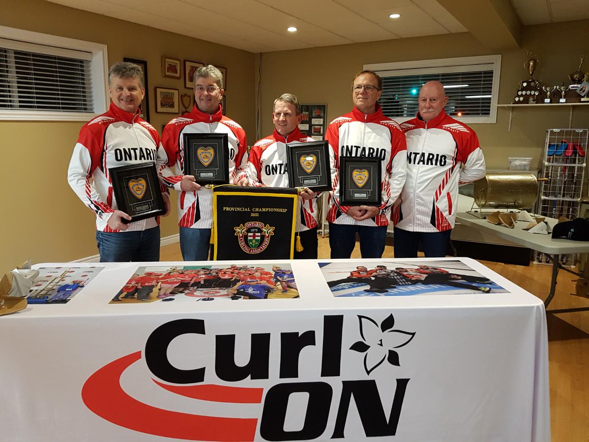 CurlingOntario's tweet photo. Introducing our Men's #TeamOntario for the 2021 Senior Curling Championship in The Soo.
Skip: Bryan Cochrane
Third: Ian MacAulay
Second: Brian Lewis
Lead: Ken McCulloch
Team Cochrane of the Russell Curling Club everyone!
#NiceJackets
#goONgo
#Curling
#SCCP2021
#EveryonePlays https://t.co/wEcXUxYEpM