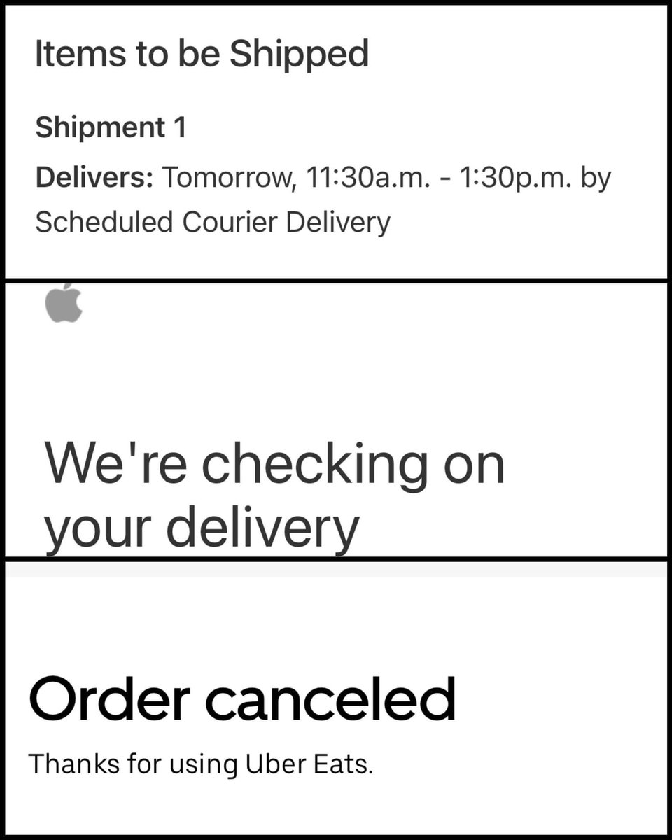 tgarten's tweet photo. (3)  be back to me within 3-4 days.  I’m pissed.  If I would have known that ”courier delivery” meant Uber, I would haven’t have chosen it.  Now I wait, and hope I can get my money back or get a new watch shipped to me.  I hope karma comes to that @Uber driver too. https://t.co/LTop6SNh4P
