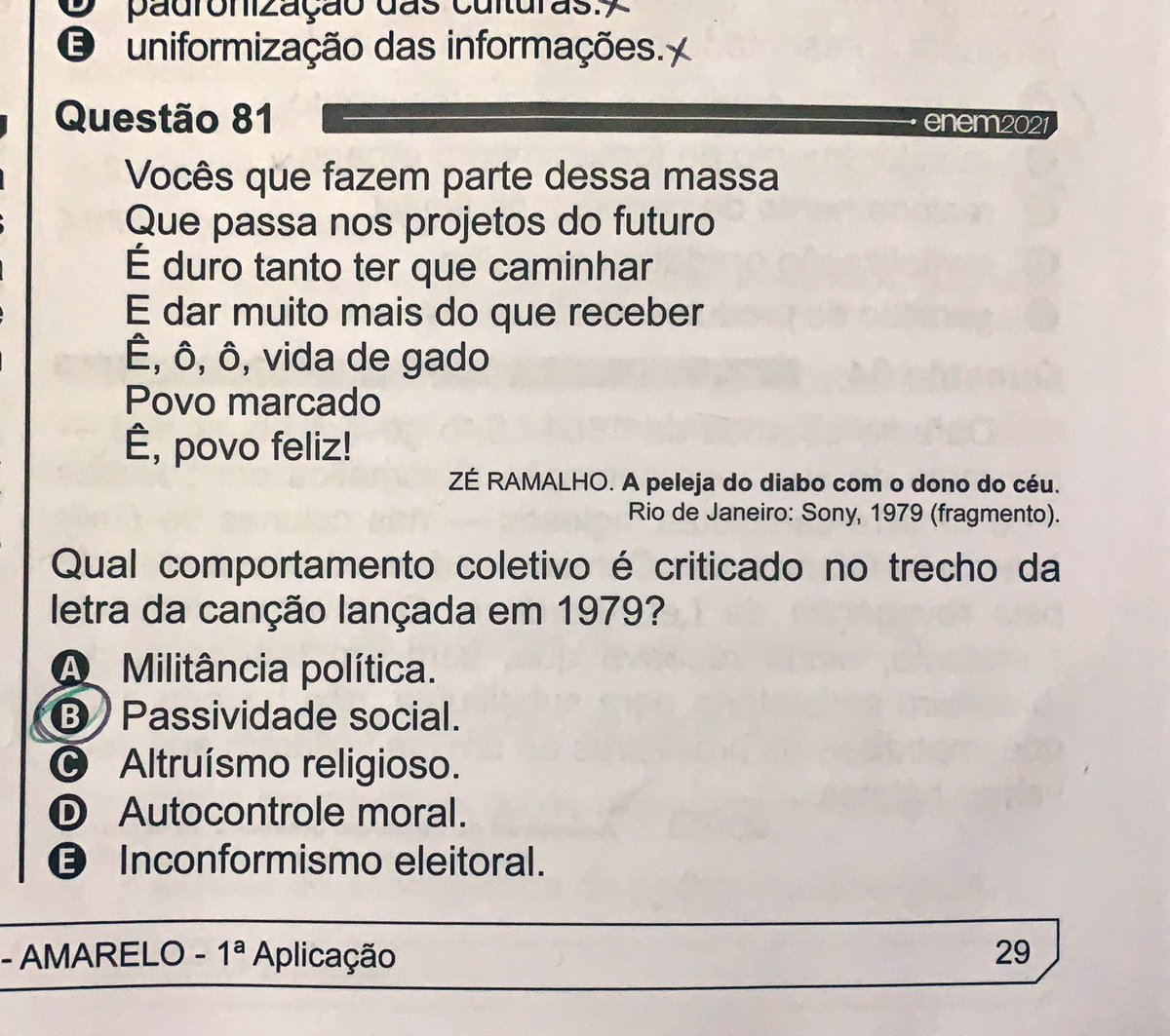ritamasini's tweet photo. #enem2021 com a cara do governo https://t.co/m7Y1IWk0ng