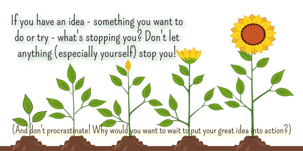 Ideas aren't meant to just sit there in our minds while we wonder if they're worthwhile. Take action and put your heart and soul into all that you do!👏
#universe #Action #makethingshappen #GrowthMindset #YouGotThis