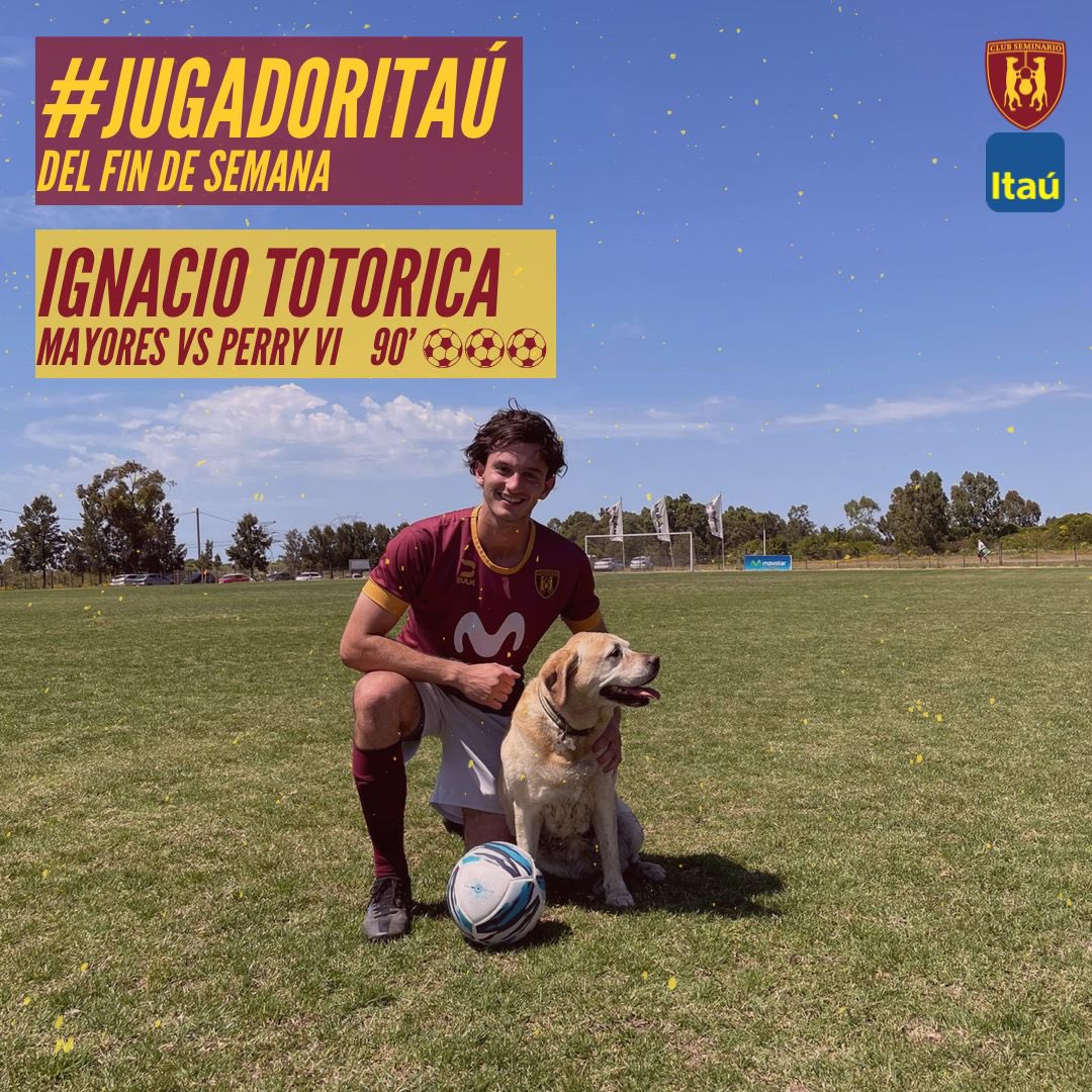 El #JugadorItaú del fin de semana es para el gran <a href="/NachoTotorica/">Na cho</a> (y para Malú).
Tres goles que valen tres puntos, que permiten soñar con el ascenso hasta el final del torneo. Tres goles de oro, tres puntos de oro.
¡Felicitaciones Toto!

#DaleSU
<a href="/ItauUruguay/">Itaú Uruguay</a>
