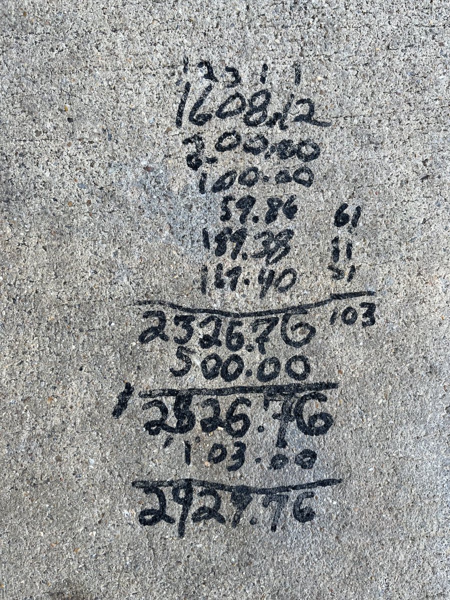 samfranklin1000's tweet photo. Asheville has amazing graffiti art but I have to say this piece on the sidewalk by Bim Beri Bon is one of my favorites so far #mathgraffiti #carrytheone 🤩🎨🙌 https://t.co/1UKIsdk9c9