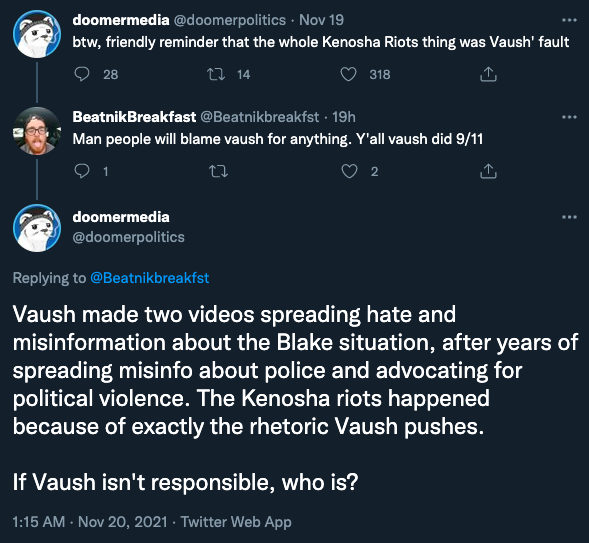 Xanderhal on Twitter "Apparently the guy who made that "Vaush is(00)