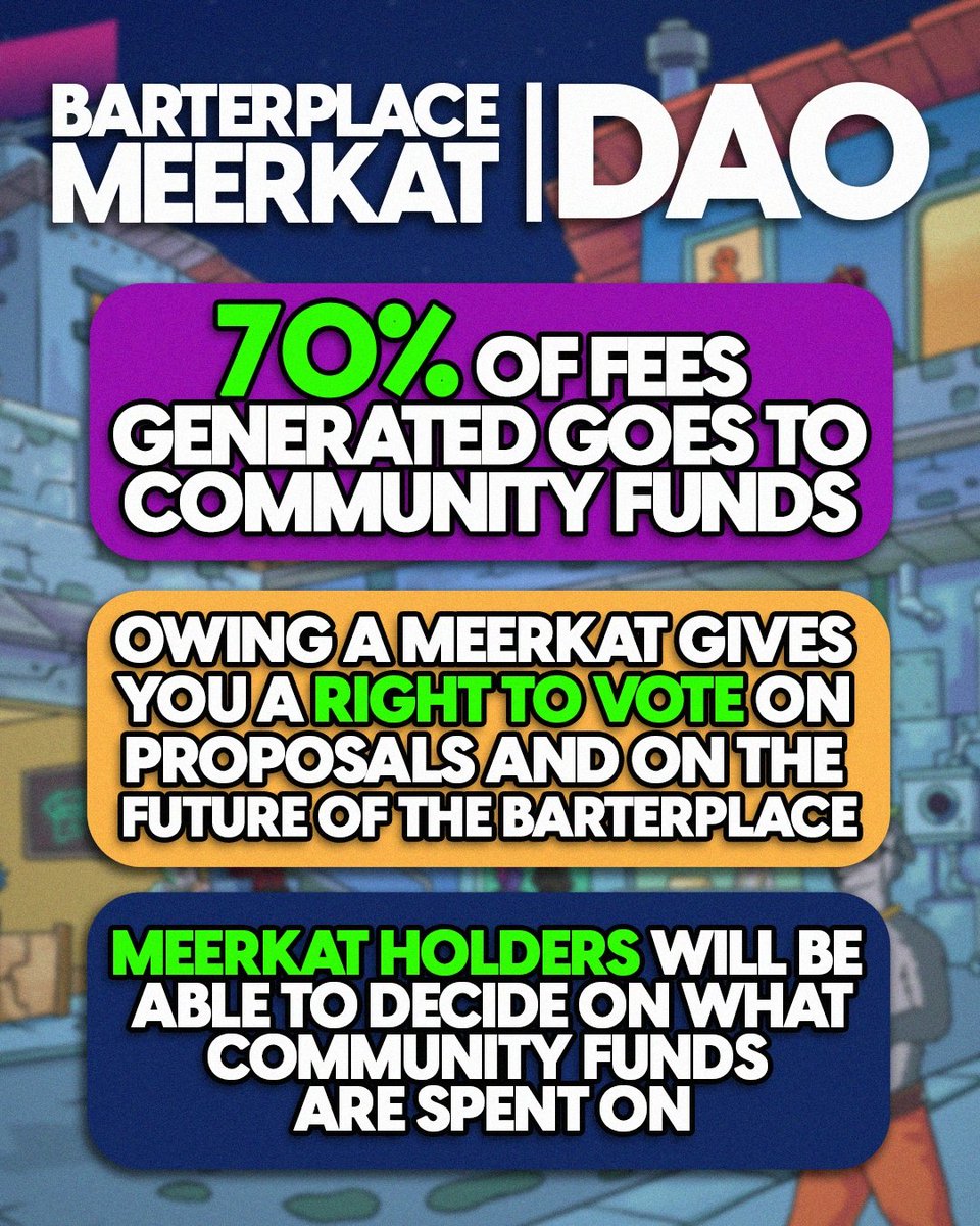 BarterMeerkats's tweet photo. This is the community you wanna belong. Win a Meerkat #NFT on our Trivia Games on Discord!
Join our discussion:
https://t.co/UbYZ2t9CwL
Check our website: https://t.co/rRCVG8YaLj
#NFTs #NFTGiveaway #NFTCommunity #NFTbarter
#NFTcollection https://t.co/SacKC7huok