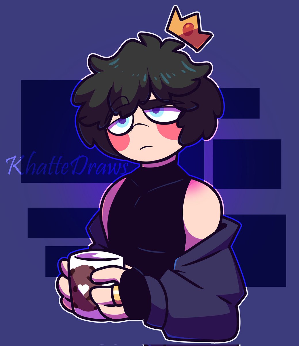yanzypop's tweet photo. x: creo q es mucho café 
Trolli: 

@KhatteDraws c: 💜 https://t.co/w0CNiUfx2y