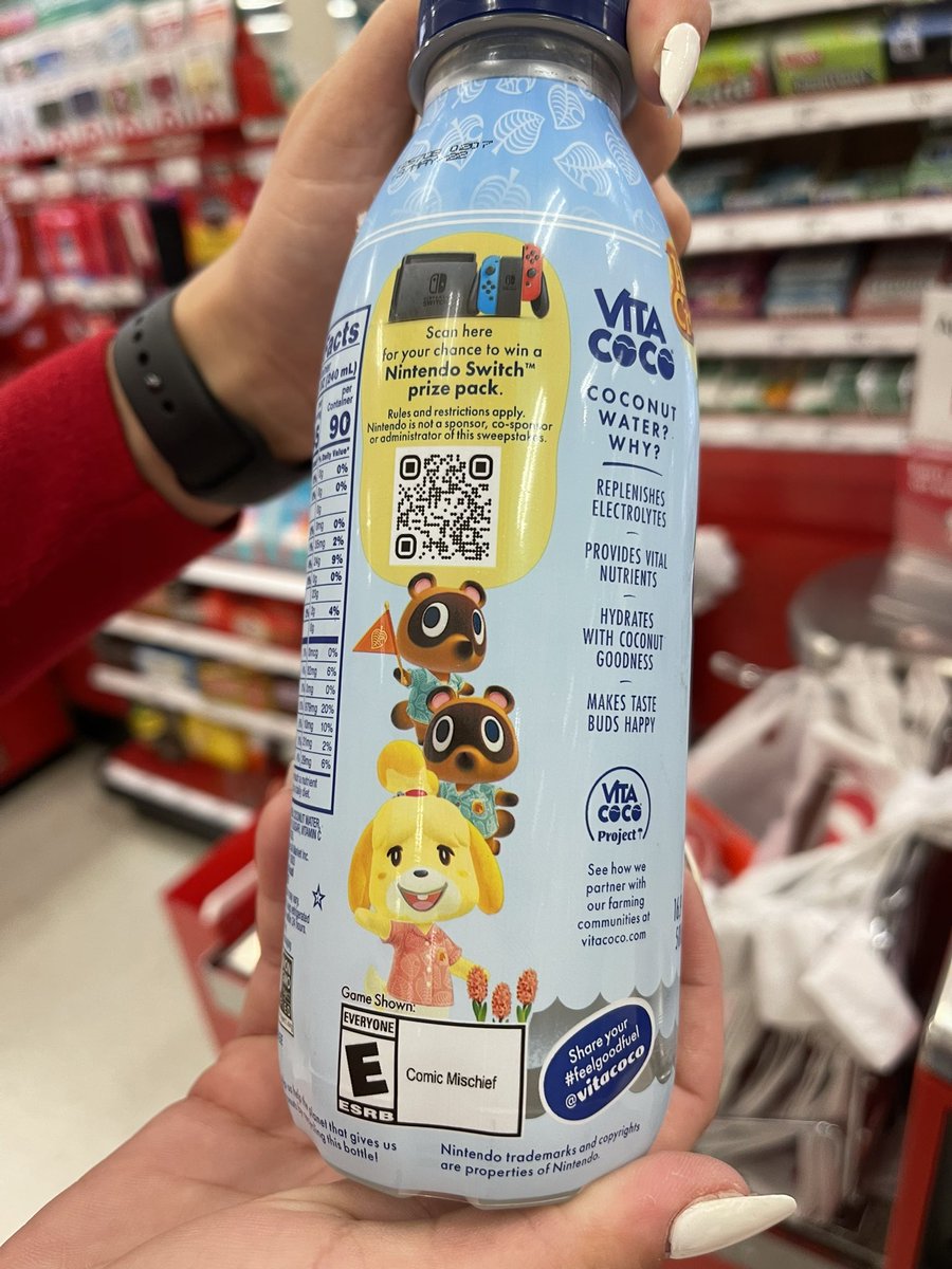 ACPocketNews's tweet photo. Did you all know that Vita Coconut Water is doing an Animal Crossing collaboration? 🥺❤️ https://t.co/1CouAF1K5p