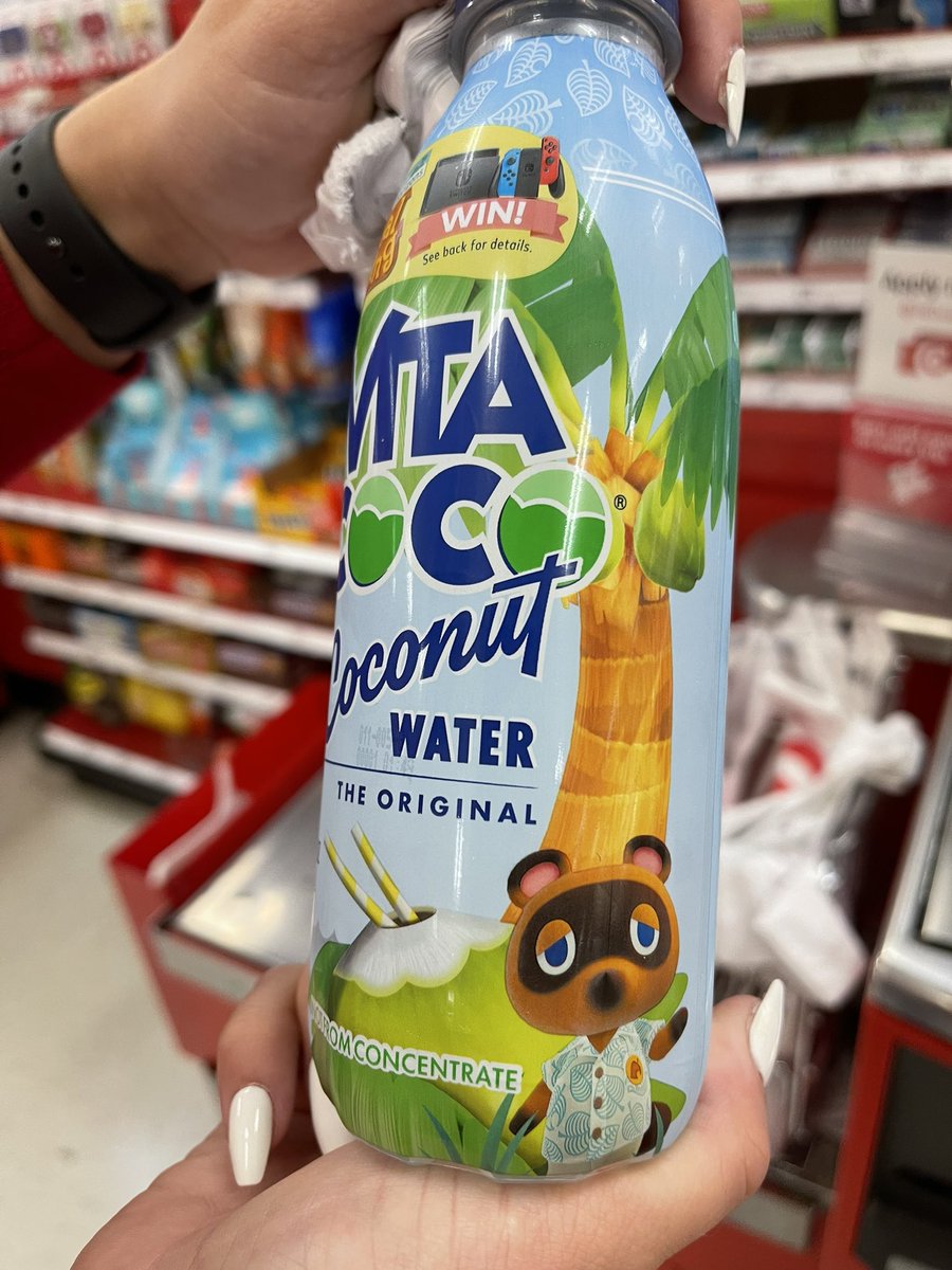 ACPocketNews's tweet photo. Did you all know that Vita Coconut Water is doing an Animal Crossing collaboration? 🥺❤️ https://t.co/1CouAF1K5p