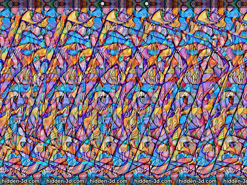 TRAPPED Transparency looks interesting in a #stereogram, but it