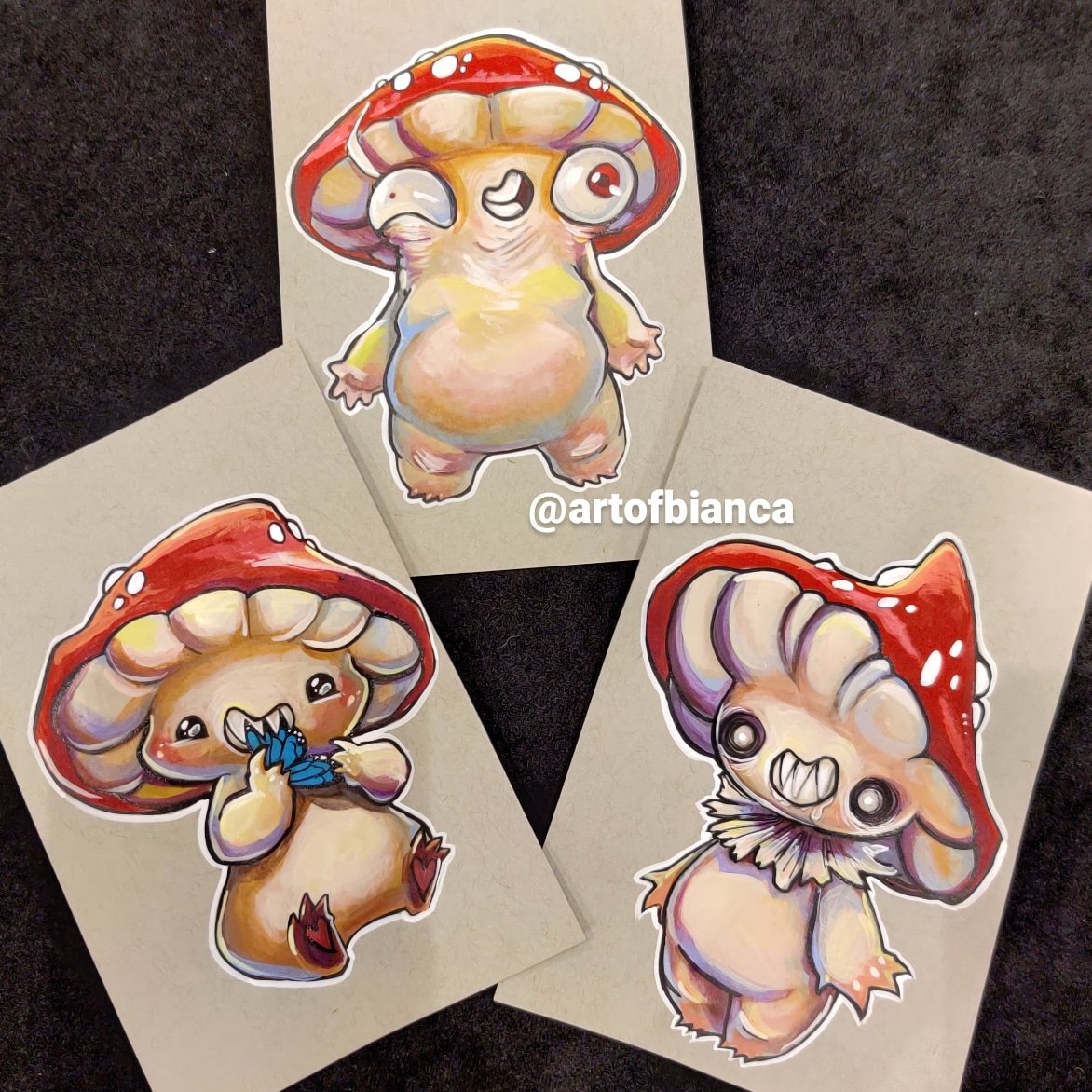 My mushroom nuggets have taken a dark turn.  #mushroom #art #mushrooms
