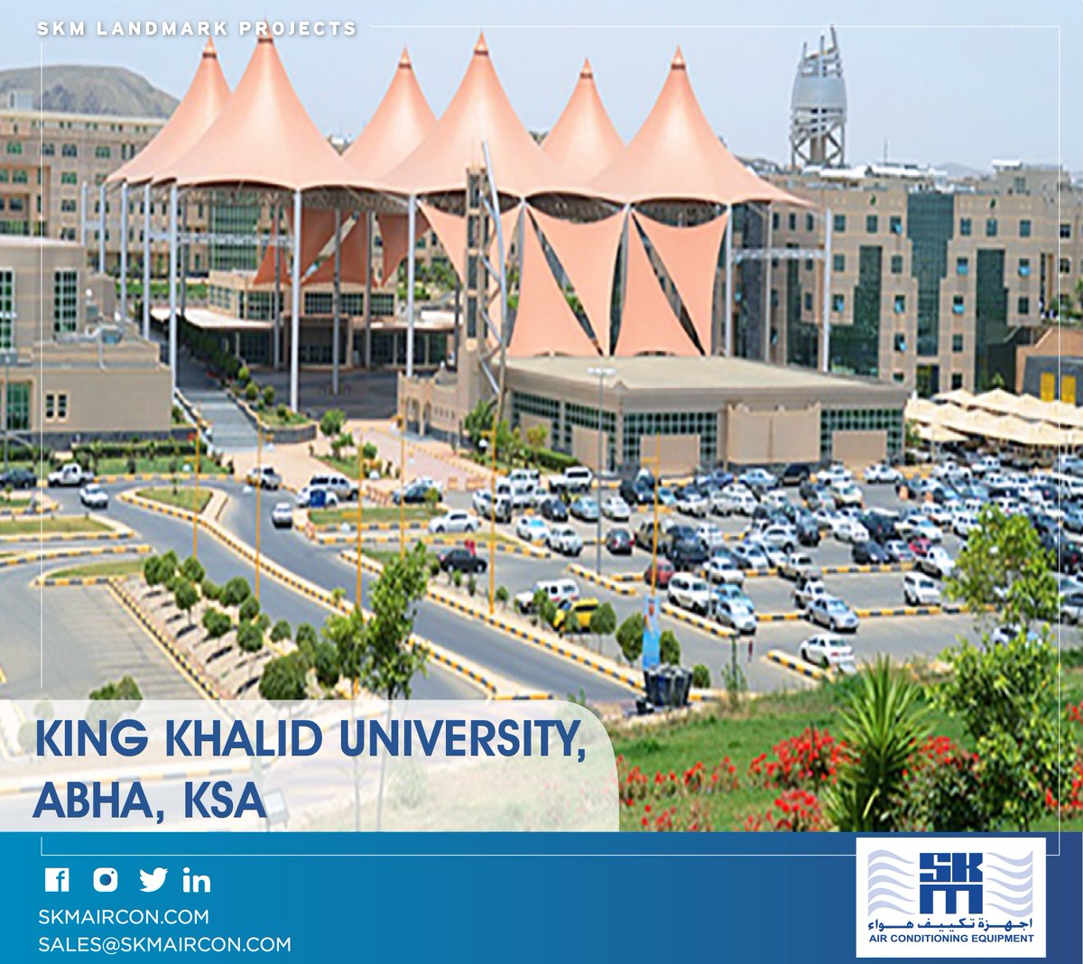 SKMAIRCON's tweet photo. #SKM successfully supplied #HVAC #Equipments for
King Khalid University located in #Abha, #KSA.
The #Project is being equipped with #AHU and 36 #CondensingUnits .
https://t.co/cuxk0mASL4
sales@skmaircon.com
#AC #acmanufacturers #actechnology #airconditioning #hvacsupplies #gulf https://t.co/liJr9s5OaE