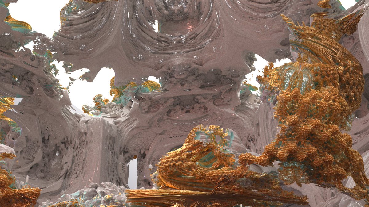 2 more renders I did tonight. I wanted to see if I could make a glowing 3d grid give depth cues like fog does. Well that didn't work. But I made some cool looking stuff I think...