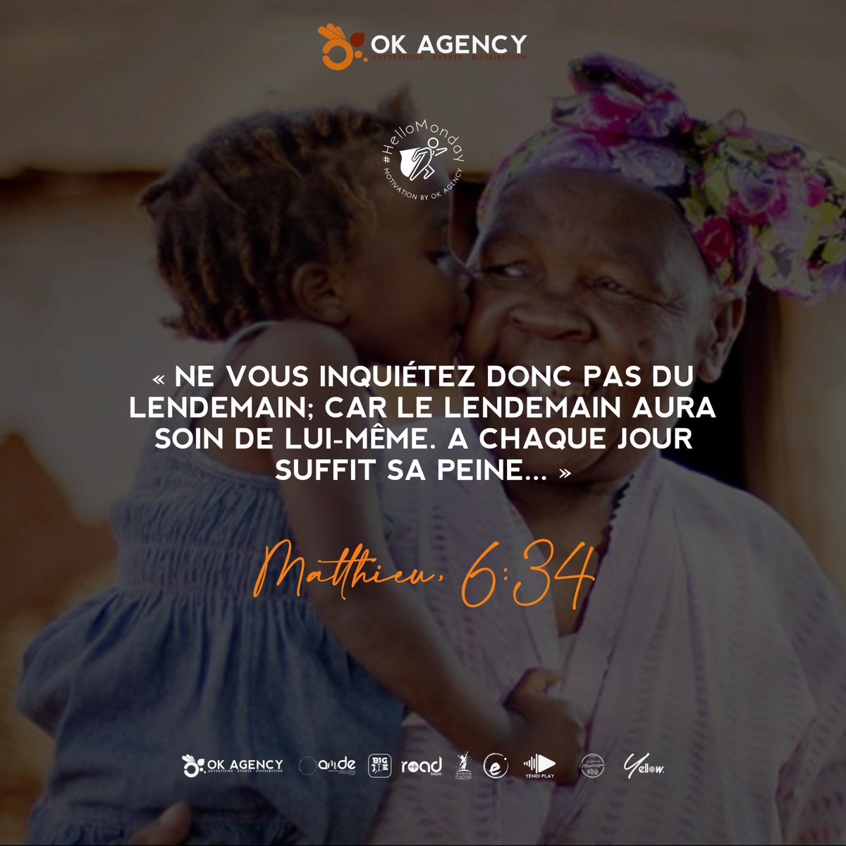mosaicagence's tweet photo. Que l'Eternel veuille sur nous chaque instant ; jour après jour. 
Bonjour et bon début de semaine à toi 

#HelloMonday
#MondayMotivation
#NewWeeksGoals
#AgencedePub
#OkAgency
#Team228
#Denyigban https://t.co/KjcBCGy7zN