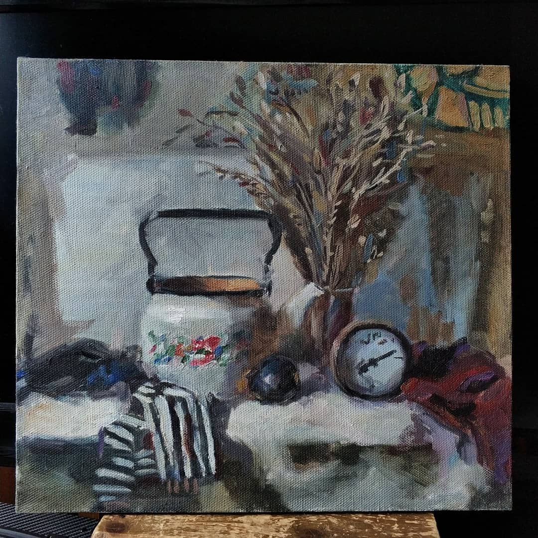 AnnesArts's tweet photo. Still life of teapot. Oil. Canvas. 50x55🖌️
#OilPainting #ArtWork #CreationFun #AllDaysInArt #MyLife #ArtFun #Artistic #VisualGraphics https://t.co/lOel8FleY5