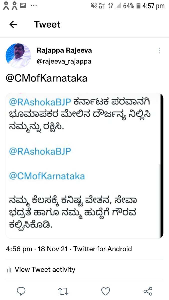 rajeeva_rajappa's tweet photo. @RAshokaBJP https://t.co/5DbGqtDCgw