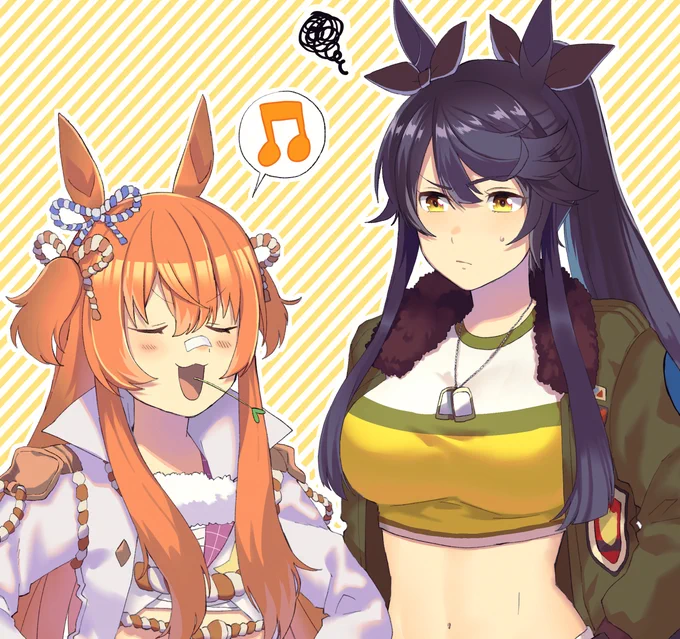 skebにて勝負服交換したマヤノとブライアンを描かせていただきました☺️ありがとうございました!✨
https://t.co/x6j1S4kJzc #Skeb 
