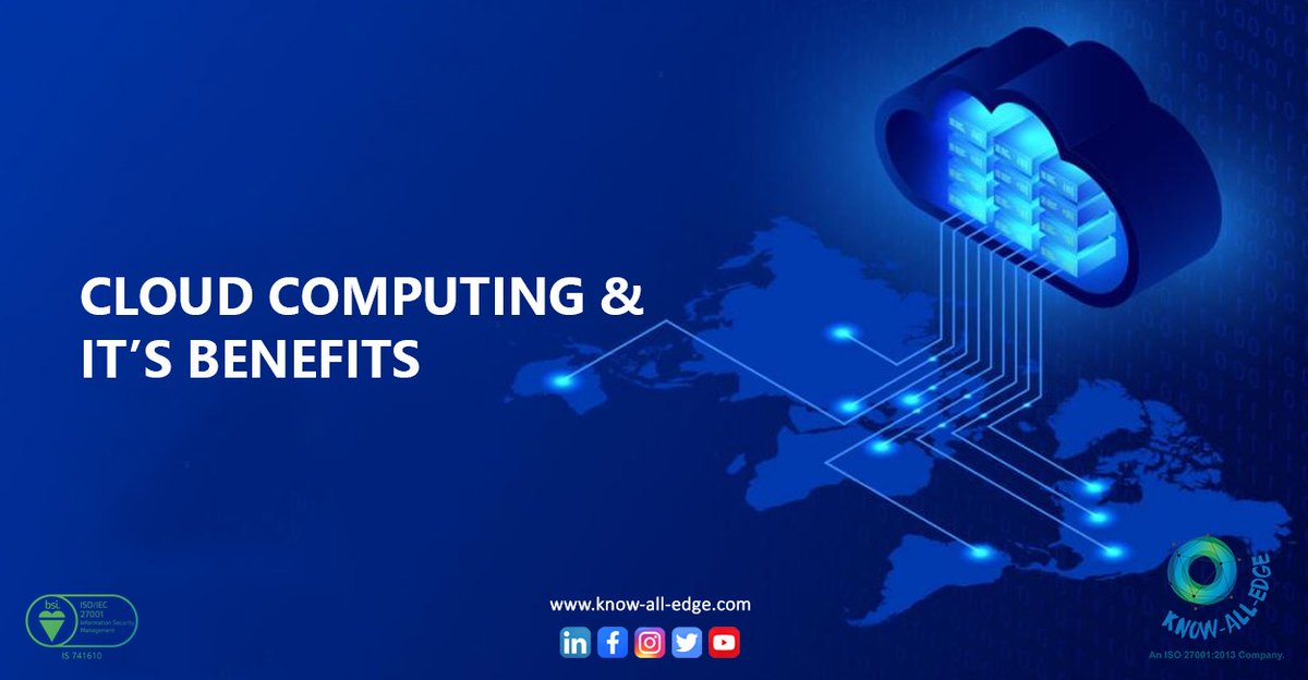 KnowAllEdge1's tweet photo. Cloud Computing is among some of the famous buzzwords in the Industry. Check out our blog to know more about Cloud computing and its benefits. 
Learn more about cloud computing at https://t.co/AZ8UKeUln4

#cloudcomputing #cloudcomputingservices #cloudcomputingsystem https://t.co/9apfKtuuhe