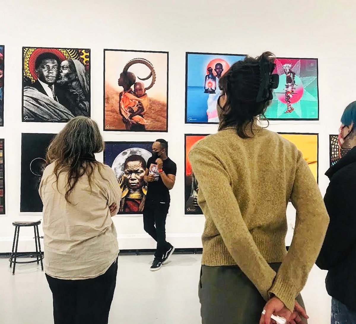 jesse_kimotho's tweet photo. Presenting my art exhibition "The Halo Project" at the Yale School of Art. https://t.co/3TkbXhbwQr
