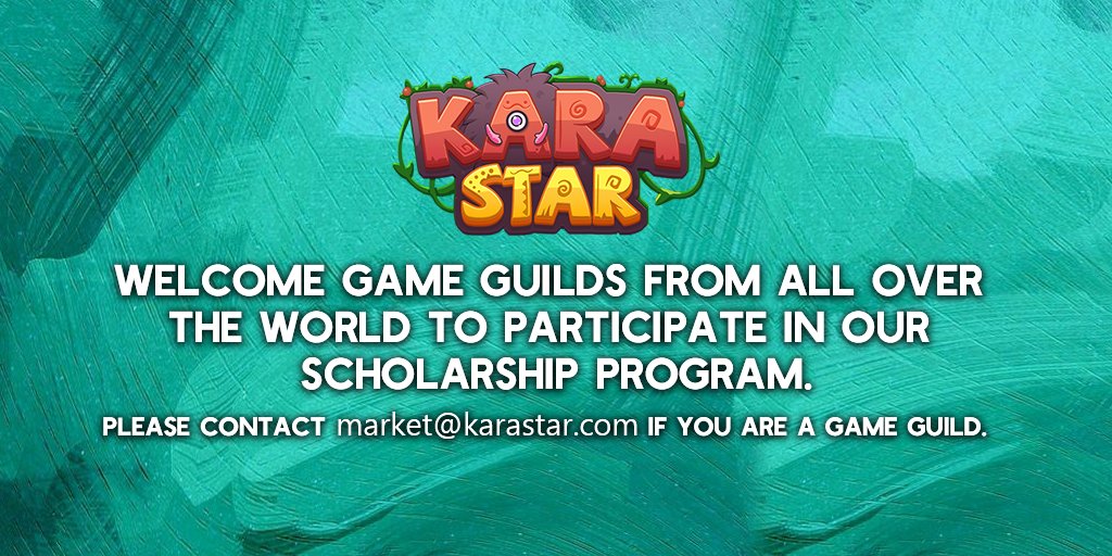 karastargamefi's tweet photo. 📢As our beta testing concludes,

💪To enable all users to freely Play-to-Earn!

🥳We are now seeking game guilds from all over the world to participate in our scholarship program. 

🚀Play more, earn more!

✅Please contact  market@karastar.com if you are a game guild. https://t.co/gJYZo5hf4m
