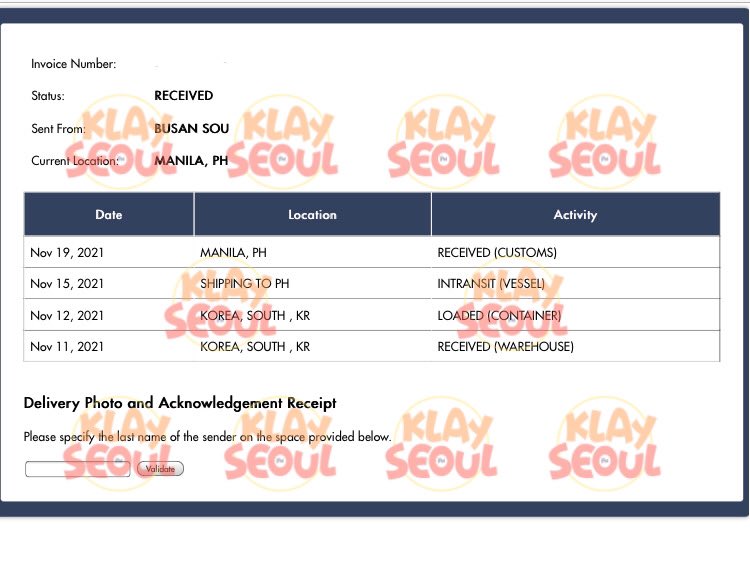 klayseoulph's tweet photo. #KLAYUpdates
Arrived at Manila Port - waiting for custom processing
- Enhypen D:D Albums
- Pasabuys
Will update again pag dumating na po sa PH add namin. Thank you π§‘ https://t.co/2PVtBZzT8R
