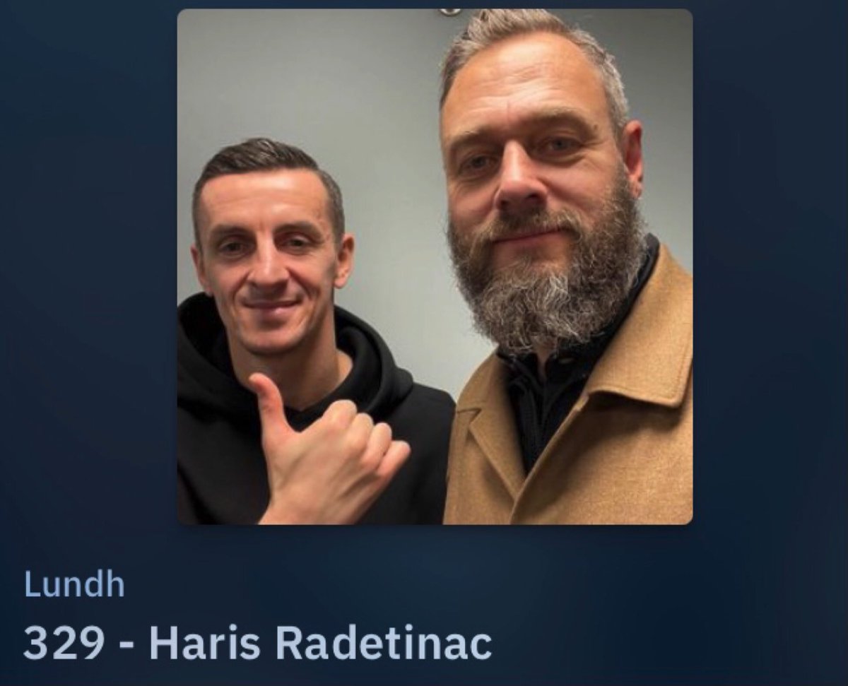bjorlingmarcus's tweet photo. 🎙Djurgårdens Haris Radetinac satte sig ner en timme för samtal med @oloflundh. Avsnittet släpptes precis - perfekt uppladdning idag inför #NORDIF. https://t.co/t9kYbzaejw #Lundh https://t.co/HwfYRclliB