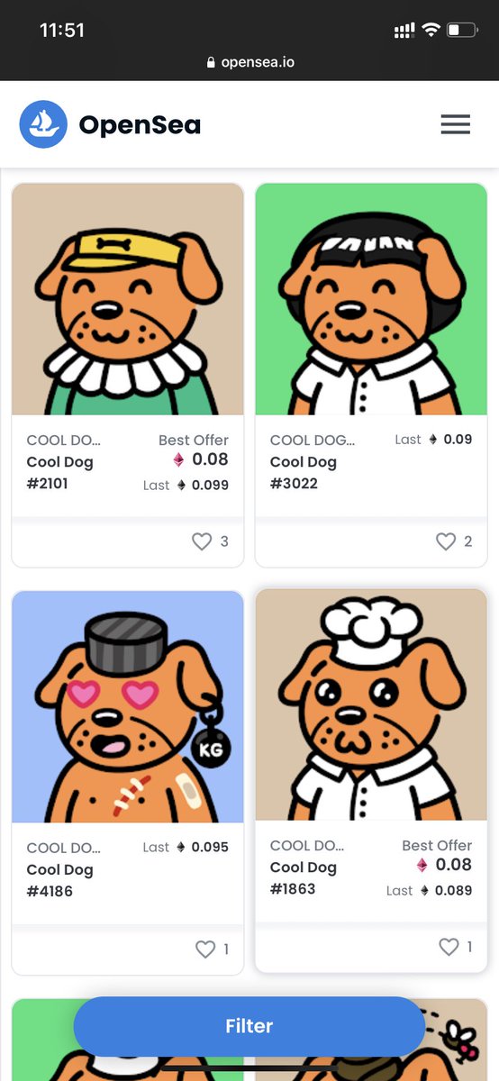 Going to spend 5 eth on @Cool_Dogs_ 
Just bought a few for approx. 2 eth  🥰❤️

#DiamondHands #WontSell #Sal