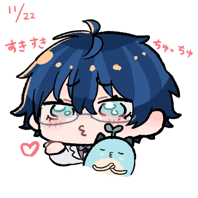 #まめねことレオス #いいちゅっちゅの日
ちゅっちゅ… 