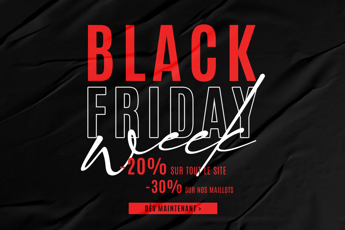 eliminate_fr's tweet photo. 𝗧𝗢𝗖 𝗧𝗢𝗖 ! L'heure du #BlackFriday a sonné ☎

Du 𝗟𝗨𝗡𝗗𝗜 𝟮𝟮 𝗡𝗢𝗩𝗘𝗠𝗕𝗥𝗘 jusqu'au 𝗟𝗨𝗡𝗗𝗜 𝟮𝟵 𝗡𝗢𝗩𝗘𝗠𝗕𝗥𝗘 à 00H00...

Profitez dès maintenant de -20% sur 𝗧𝗢𝗨𝗧 𝗟𝗘 𝗦𝗜𝗧𝗘 et de -30% sur tous les maillots 👕

Par ici ⤵
https://t.co/z7KjE3GXbv https://t.co/wrdt3oh8NV