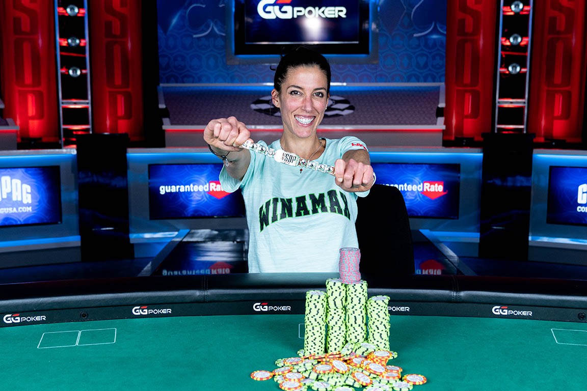 WSOP's tweet image. Leo Margets takes down The Closer and becomes the first female of this year's series to win an open bracelet event. The Spain native earns $376,850 for the momentous victory.
📸: @timeweavers 
wsop.com/tournaments/up…