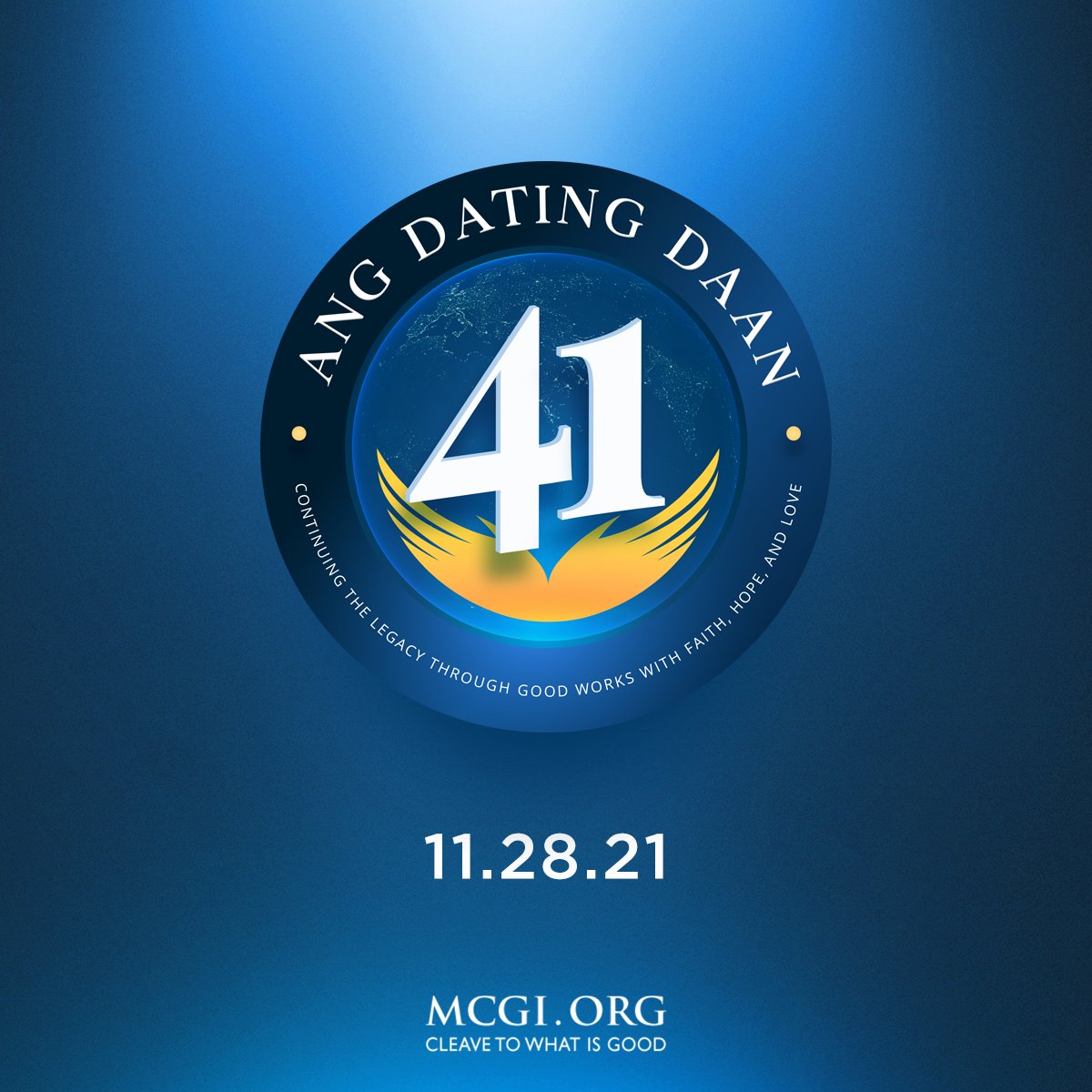 mcgidotorg's tweet photo. “Christians are meant by God to be blessings to others.”
— Brother Daniel Razon

Continuing the Legacy Through Good Works with Faith, Hope and Love.
11.28.2021 https://t.co/mvvrc2Z7PI
