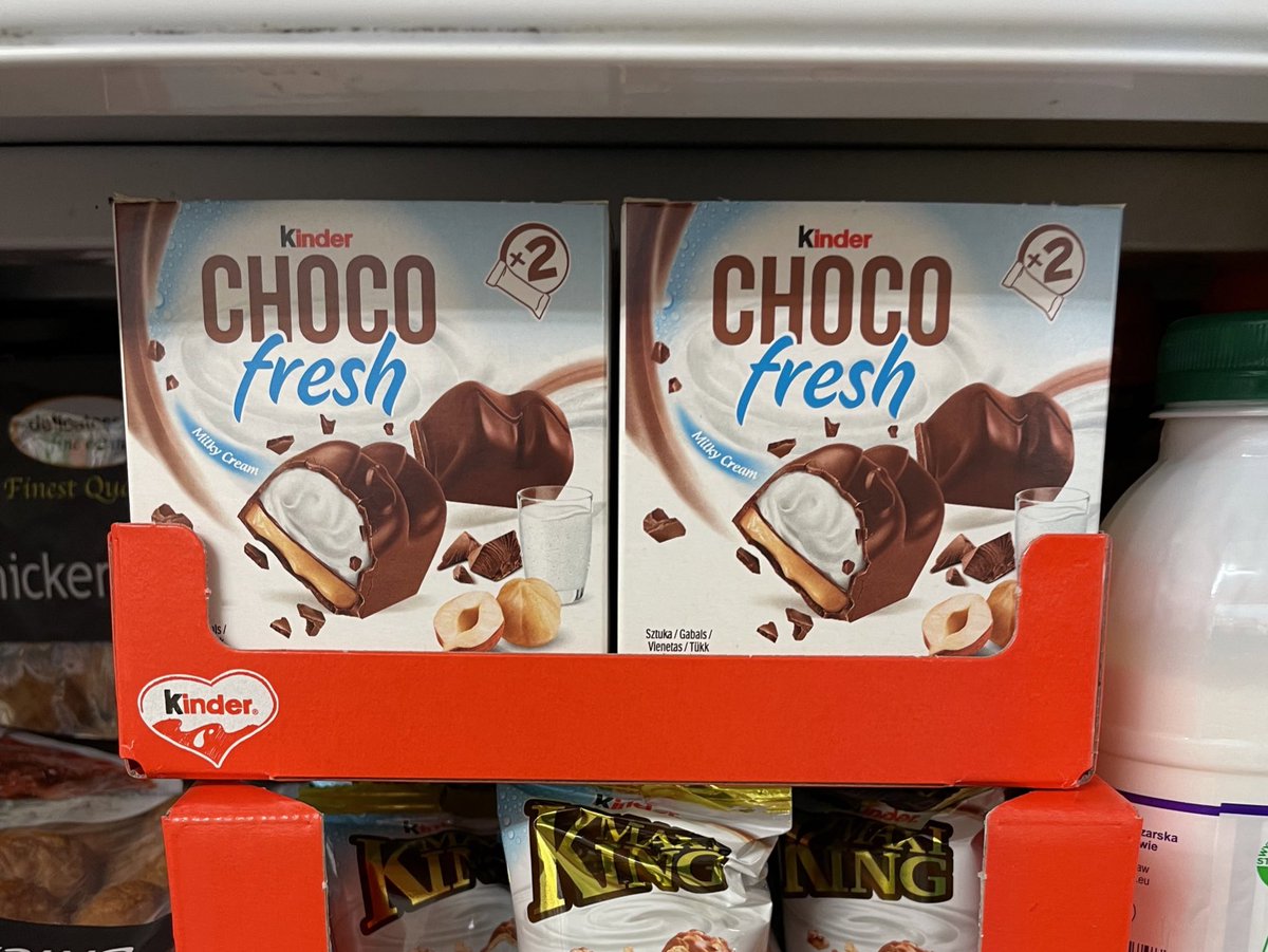 All_Things_New_'s tweet photo. Kinder Choco Fresh! 🍫 At a local corner shop @KinderChocoIate #kinder #chocofresh #chocolate #wellthisisnew https://t.co/P3xhY5nj4M