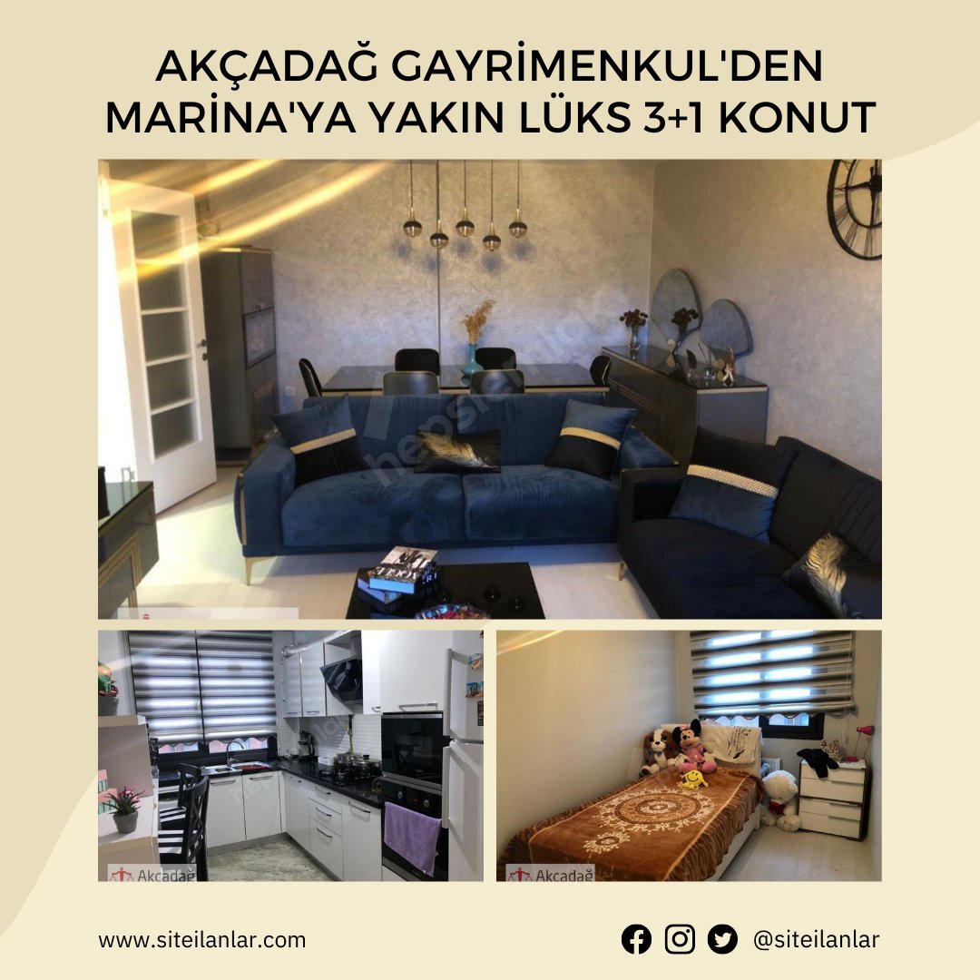 siteilanlar's tweet photo. 📍AKÇADAĞ GAYRİMENKUL'DEN MARİNA'YA YAKIN LÜKS 3+1 KONUT

🏷 Fiyat: 1.295.000 TL

👤Yavuz BELİNDİR
📌AKÇADAĞ GAYRİMENKUL 
📞0552 759 19 73

📌 İlan No: # 1005643
ℹ️ https://t.co/GB6p8TsRGj

#emlak #gayrimenkul #remax #coldwellbanker #satılık #kiralık #konut #sahibinden #tuzla https://t.co/NtGxOur4AK