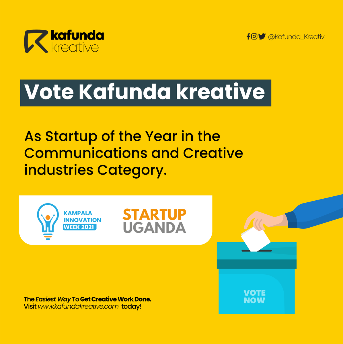 WE ARE NOMINATED!! Head to  bit.ly/SUAWARDSVoting to vote us  'Startup of the Year in the Communications and Creative industries. #Startupoftheyear #Communication #Creativeindustries #vote #gigeconomy #freelancer #remotework #nominated