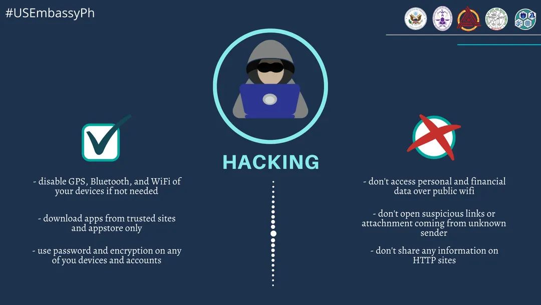 ccs_wolves's tweet photo. Know the Do's and Dont's of hacking!

A Virtual Cybersecurity Awareness Campaign funded by the U.S. Embassy in the Philippines

#USEmbassyPH  
#CybersecurityAwareness https://t.co/2FY2l8JhI4