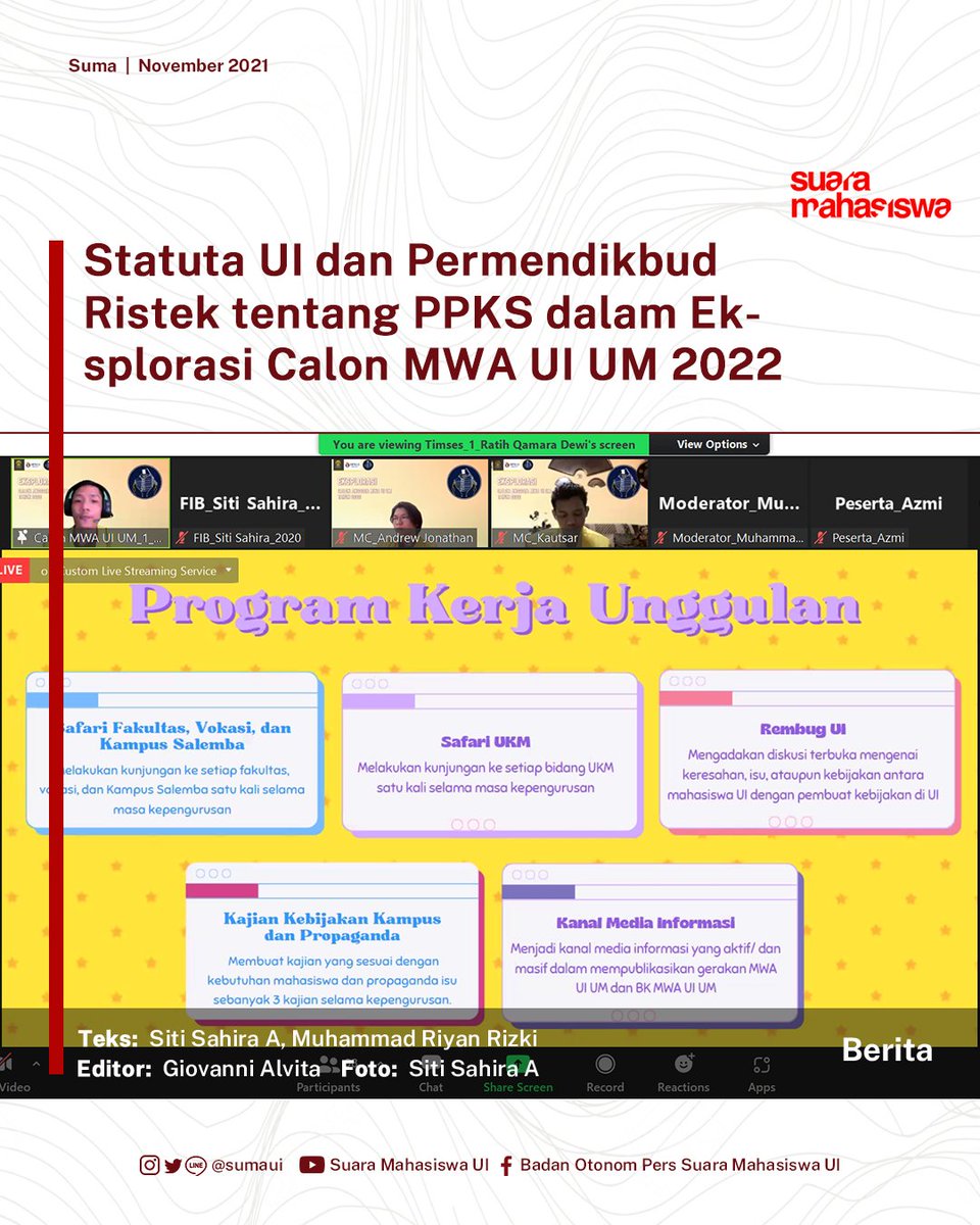 SumaUI's tweet photo. [BERITA] 

Statuta UI dan Permendikbud Ristek tentang PPKS dalam Eksplorasi Calon MWA UI UM 2022 

Selengkapnya dapat Sumates baca pada https://t.co/39W0TrsGmh 

#Suma_HardNews #UniversitasIndonesia #MWAUI #MWAUMUI #PPKS #Permemdikbud #Permendikbudristek #StatutaUI https://t.co/QRxFktw6Ks