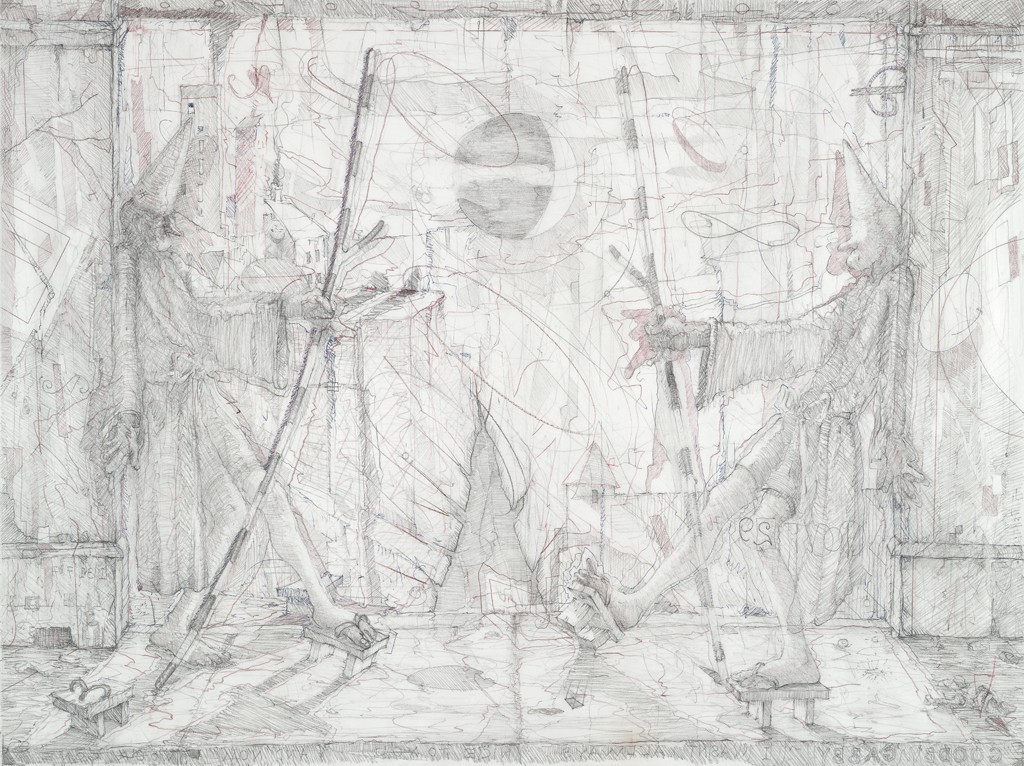 ham_drawing's tweet photo. William T. Wiley, Green Shoes, 1977 https://t.co/w7txOSrhuZ #williamtwiley https://t.co/FLRH5wttwn