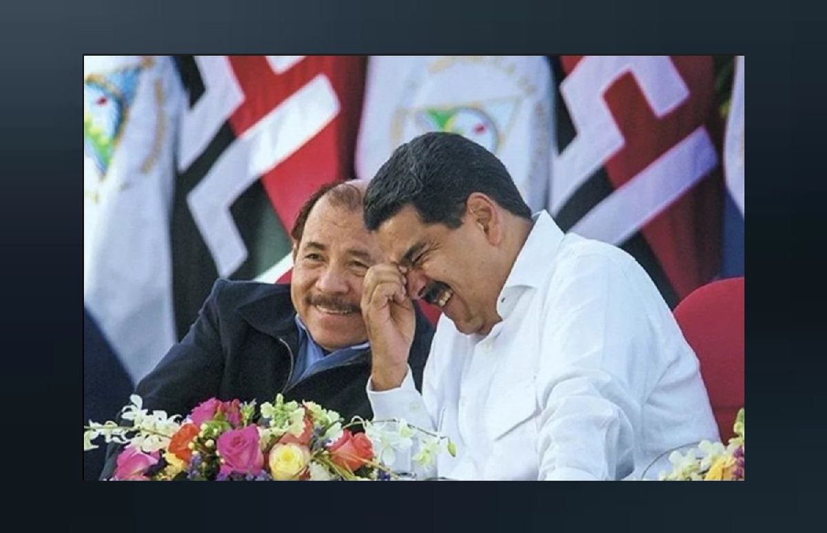 ElMachoAguero's tweet photo. 🇻🇪🇳🇮 Nuestro saludo a la #Venezuela de Chávez y de Nicolás en estas #MegaElecciones2021 🗳️ ... Ese bello trópico 🌴 del que tanto hemos aprendido . En éstos tiempos inhospitos nuestros mejores deseos desde la Nicaragua de Sandino 🔴⚫ y de Daniel. 

#PorChavezVotaPSUV https://t.co/aTIbI9cBSI
