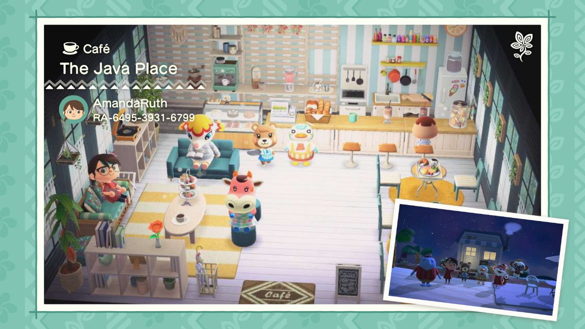 AmandaRuthAC's tweet photo. Realized I never shared my cafe!
#acnhupdate #happyhomeparadise #acnhhhp #AnimalCrossing #ACNH #NintendoSwitch https://t.co/XdaiFLshnr