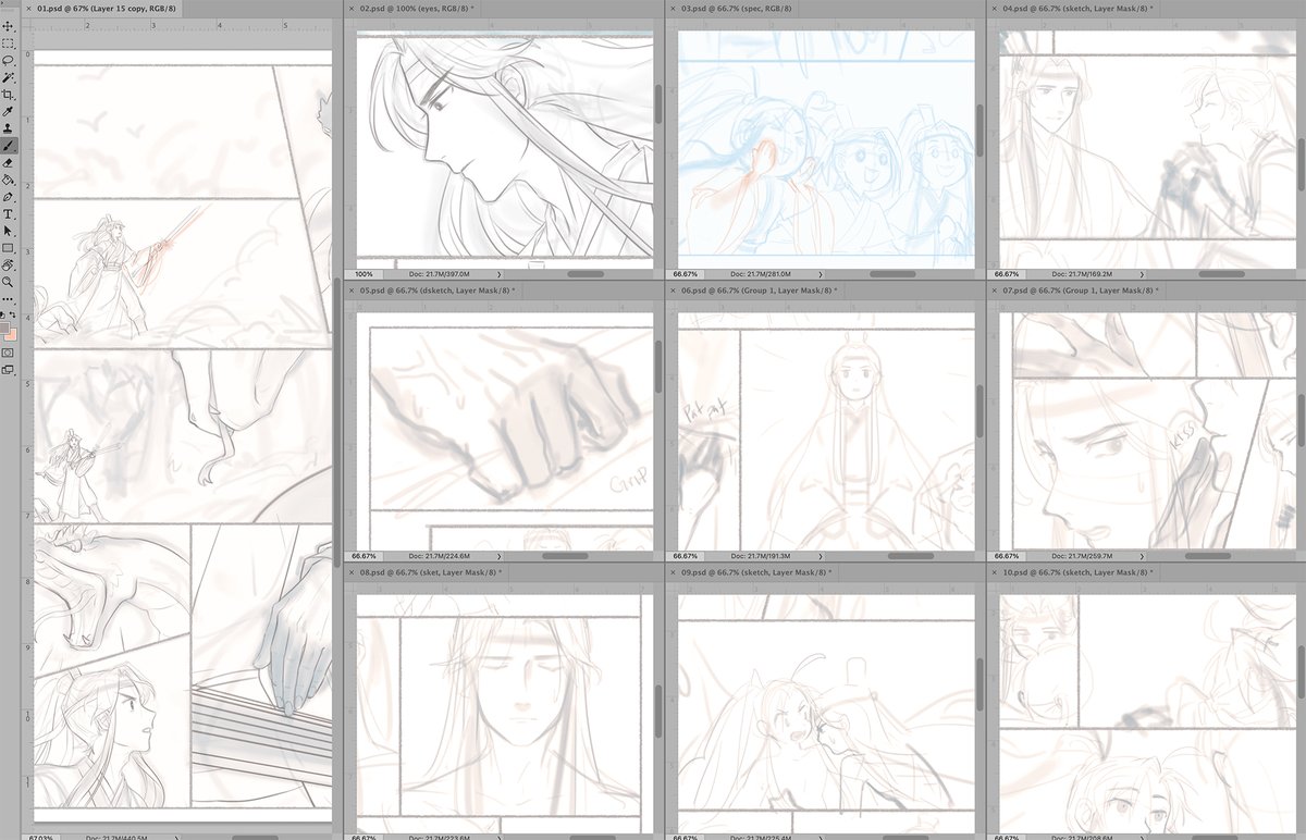 has lined only 1.5/10 pages and i am burned out LOL *low stamina* 