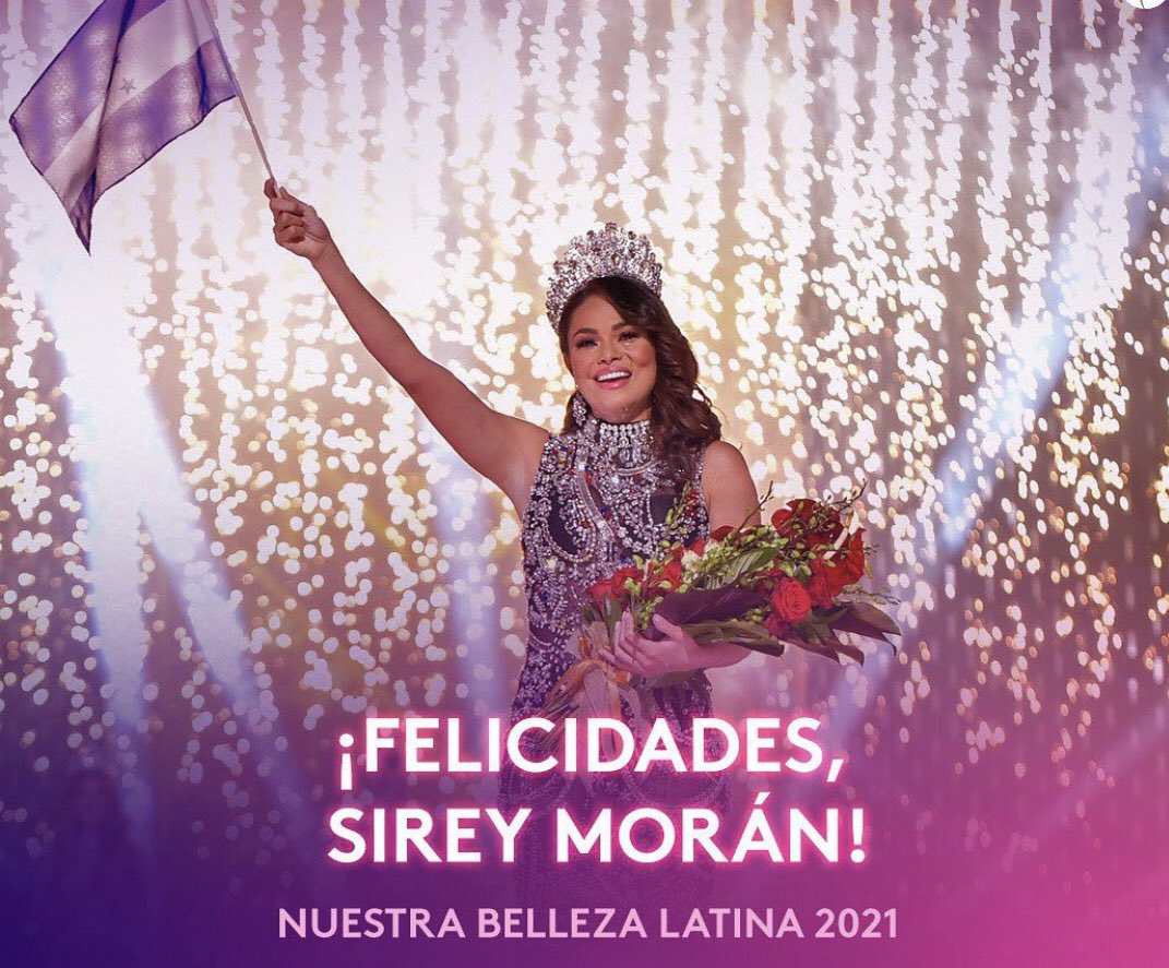 #NBL - Orgullo catracho, Sirey Moran se corona como la ganadora de la corona de Nuestra Belleza Latina. Muchas felicidades Sirey por este gran logro. #CampusTV #Noticias #NuestraBellezaLatina2021